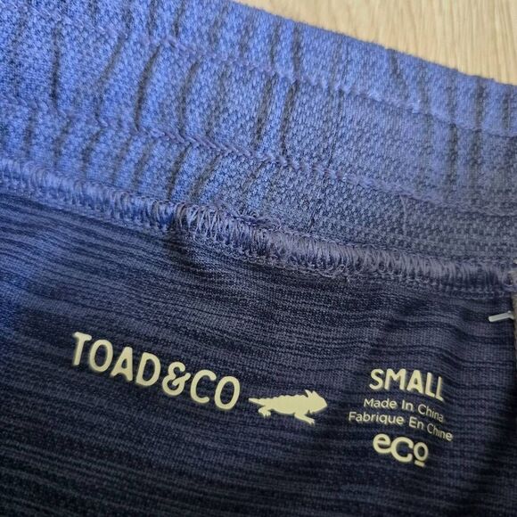 Toad & Co Mini Skirt Womens Small Blue Elastic Waist Side Pockets Casual Stretch - Picture 4 of 6